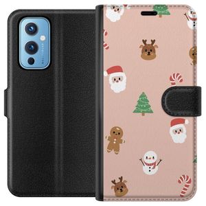 OnePlus 9 Svart Plånboksfodral Klassisk Julfest