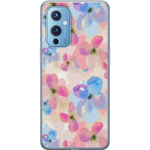 OnePlus 9 Gjennomsiktig Telefondeksel Blomsterprakt