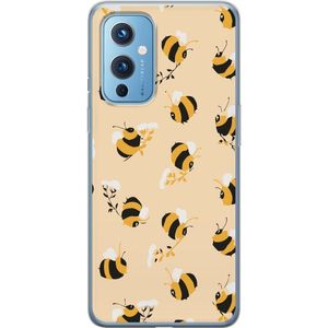 OnePlus 9 Transparent Mobilskal Humlor