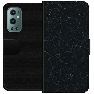OnePlus 9 Pro Svart Plånboksfodral Himlakroppar