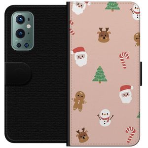 OnePlus 9 Pro Svart Plånboksfodral Klassisk Julfest