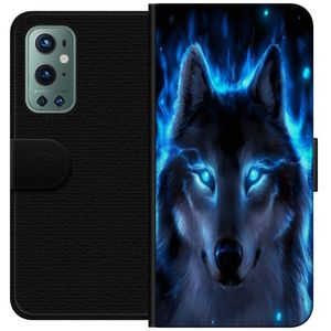 OnePlus 9 Pro Sort Lommebokdeksel Blå Varg