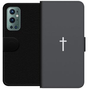 OnePlus 9 Pro Svart Plånboksfodral Kors