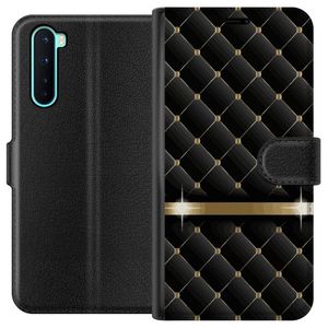 OnePlus Nord Svart Plånboksfodral Lyxigt