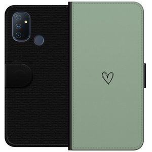 OnePlus Nord N100 Svart Plånboksfodral Hjärta