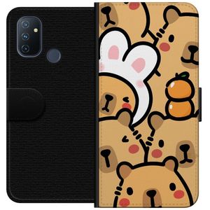 OnePlus Nord N100 Svart Plånboksfodral Kapivara