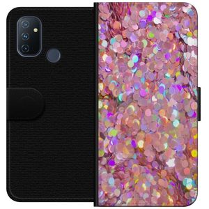 OnePlus Nord N100 Svart Plånboksfodral Glitter