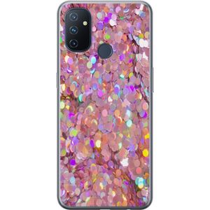 OnePlus Nord N100 Transparent Mobilskal Glitter