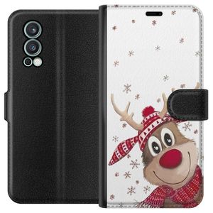 OnePlus Nord 2 5G Svart Plånboksfodral Renen Rudolf
