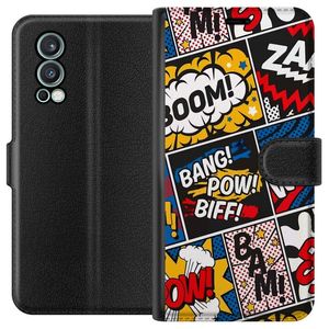 OnePlus Nord 2 5G Svart Plånboksfodral Tecknat Boom!