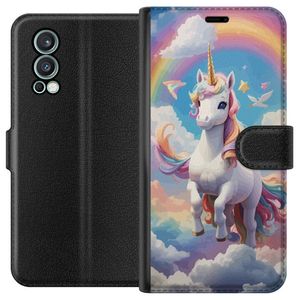 OnePlus Nord 2 5G Svart Plånboksfodral Stolt Enhörnig