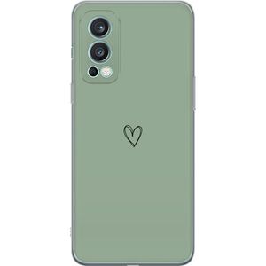 OnePlus Nord 2 5G Transparent Mobilskal Hjärta