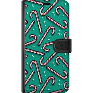 OnePlus Nord 2T Musta Lompakkokotelo Polkagris Mönster