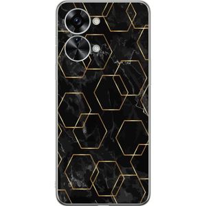 OnePlus Nord 2T Läpinäkyvä Puhelinkotelo Guldkretsen