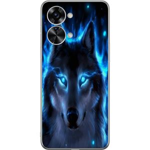 OnePlus Nord 2T Läpinäkyvä Puhelinkotelo Blå Varg