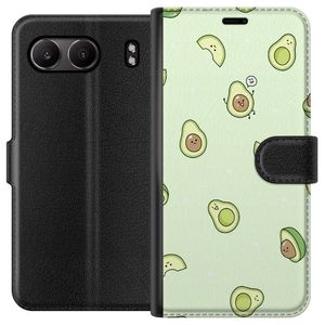 OnePlus Nord 4 Svart Plånboksfodral Avokado
