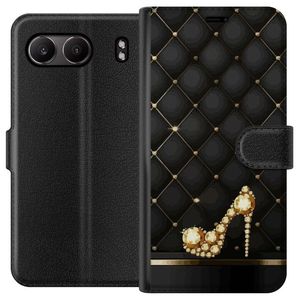 OnePlus Nord 4 Svart Plånboksfodral Lyxig Sko