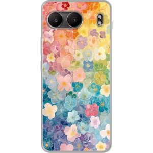 OnePlus Nord 4 Läpinäkyvä Puhelinkotelo Miniatyrblommor