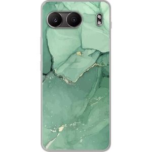 OnePlus Nord 4 Läpinäkyvä Puhelinkotelo Grön Marmor