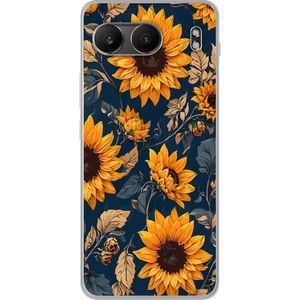 OnePlus Nord 4 Transparent Mobilskal Solrosor