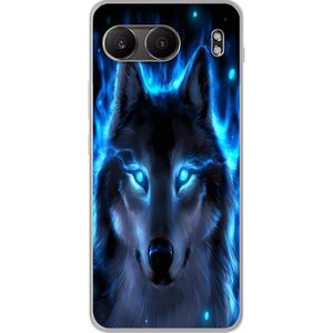 OnePlus Nord 4 Transparent Mobilskal Blå Varg
