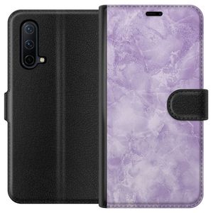 OnePlus Nord CE 5G Svart Plånboksfodral Lila marmor