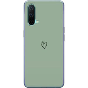 OnePlus Nord CE 5G Läpinäkyvä Puhelinkotelo Hjärta