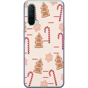 OnePlus Nord CE 5G Transparent Mobilskal Julens Godisglädje