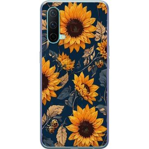 OnePlus Nord CE 5G Läpinäkyvä Puhelinkotelo Solrosor