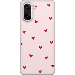 OnePlus Nord CE5 Läpinäkyvä Puhelinkotelo Små Hjärtan