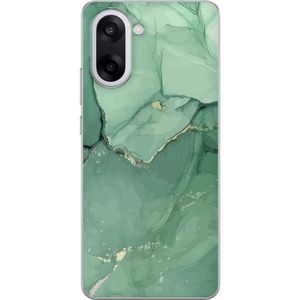 OnePlus Nord CE5 Gjennomsiktig Telefondeksel Grön Marmor