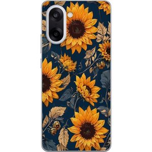 OnePlus Nord CE5 Läpinäkyvä Puhelinkotelo Solrosor