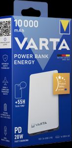 VARTA Energy Powerbank 10000mAh, 2x USB, 1x USB-C