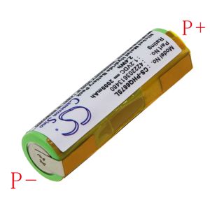 Remington MS-280, 1.2V, 2000 mAh