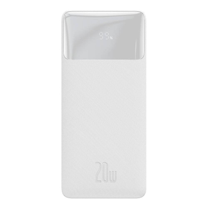 Baseus Bipow Digital Display Powerbank, 20W, 30000mAh - Vit