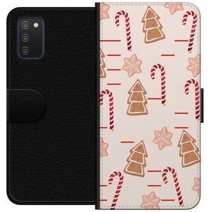Samsung Galaxy A03s Svart Plånboksfodral Julens Godisglädje