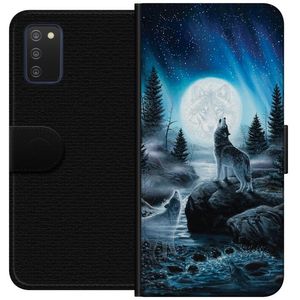 Samsung Galaxy A03s Sort Tegnebogsetui Varjar på natten