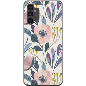 Samsung Galaxy A04s Transparent Mobilskal Blomsterglädje