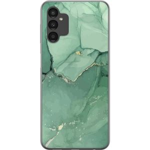 Samsung Galaxy A04s Transparent Mobilskal Grön Marmor