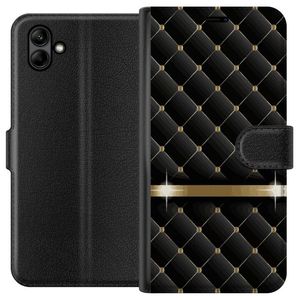 Samsung Galaxy A05 Svart Plånboksfodral Lyxigt