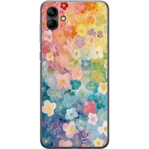 Samsung Galaxy A05 Gjennomsiktig Telefondeksel Miniatyrblommor