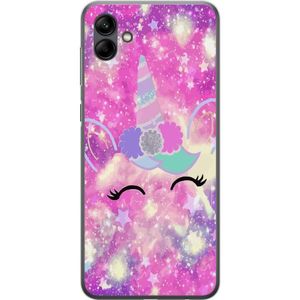 Samsung Galaxy A05 Transparent Mobilskal Glad Enhörning