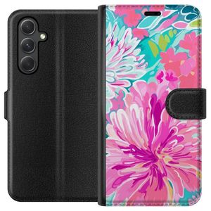 Samsung Galaxy A05s Svart Plånboksfodral Blomsterbukett