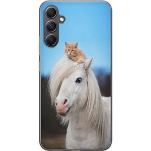 Samsung Galaxy A05s Transparent Mobilskal Katt och Häst