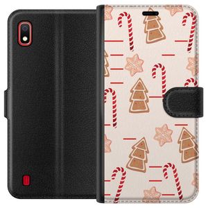 Samsung Galaxy A10 Svart Plånboksfodral Julens Godisglädje