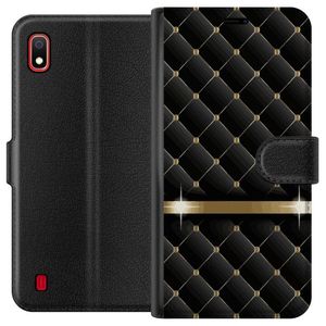 Samsung Galaxy A10 Svart Plånboksfodral Lyxigt
