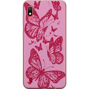 Samsung Galaxy A10 Transparent Mobilskal Fjärilar