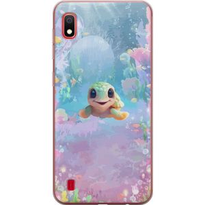 Samsung Galaxy A10 Transparent Mobilskal Glad Sköldpadda