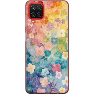 Samsung Galaxy A12 Transparent Mobilskal Miniatyrblommor