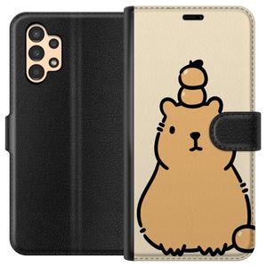 Samsung Galaxy A13 Svart Plånboksfodral Vattenmarsvin